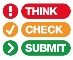 List: Think, Check, Submit